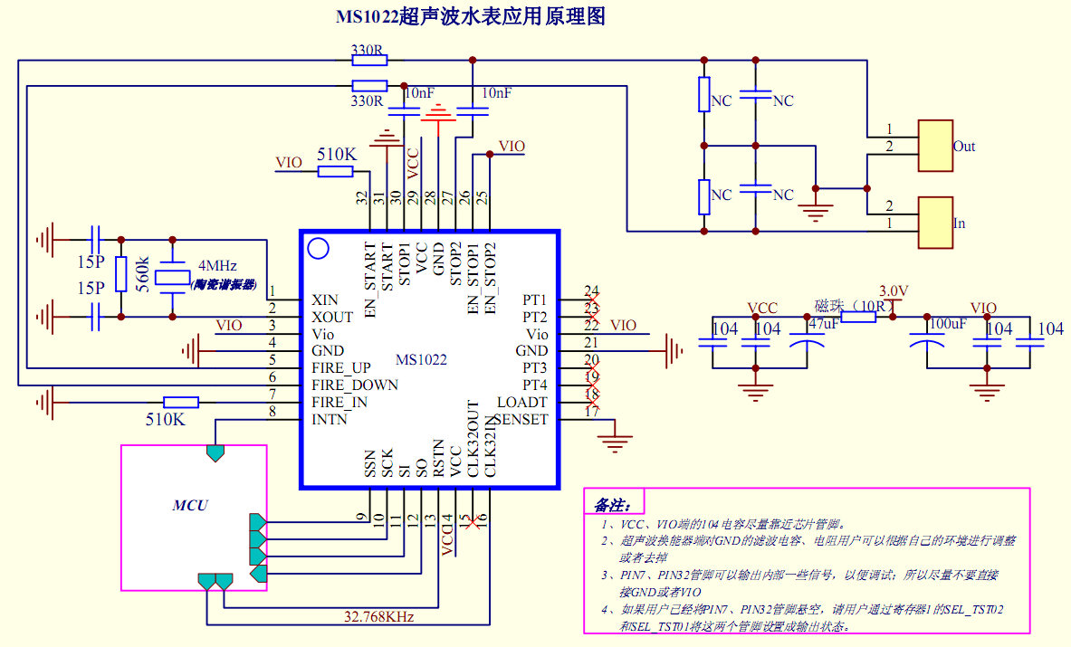 水表应用方案原理图